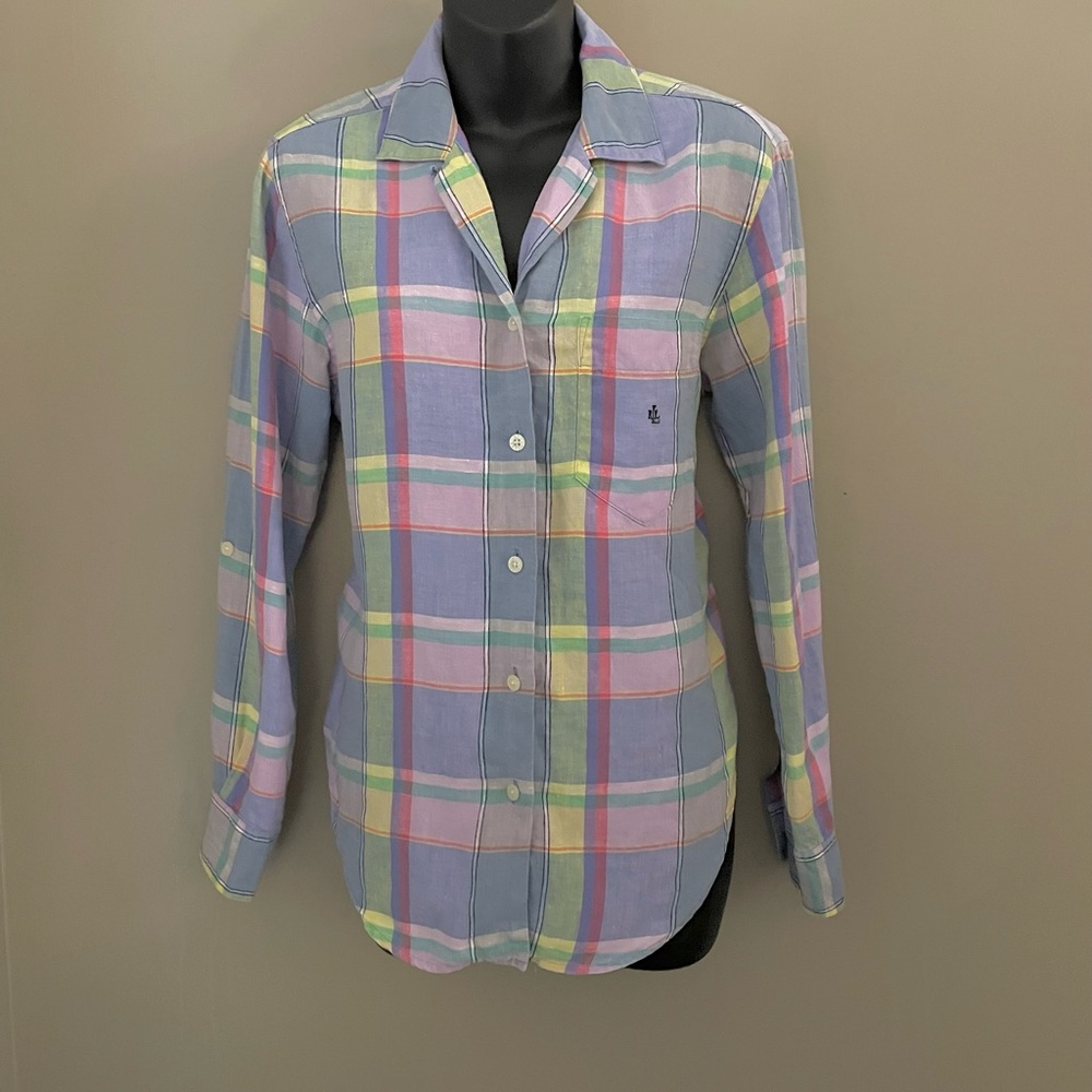 Ralph Lauren Linen Button Down Shirt